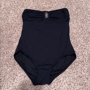 Michael Kors Strapless One Piece Swim